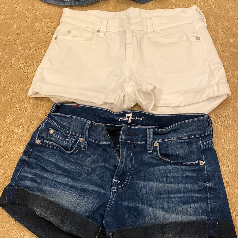 2 pairs of 7 for all mankind jeans size 25